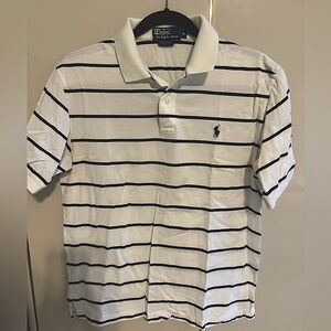 Ralph Lauren Polo white and blue striped shirt